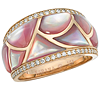 Pink Mother of Pearl and Rose Gold Ring