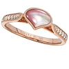 Pink Mother of Pearl and Rose Gold Ring